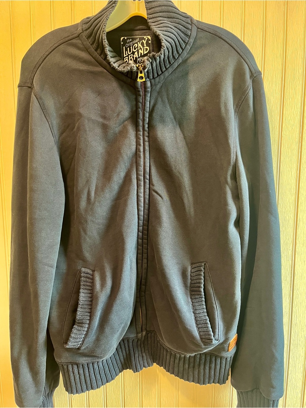 Lucky Brand Men’s Blue Bomber Jacket